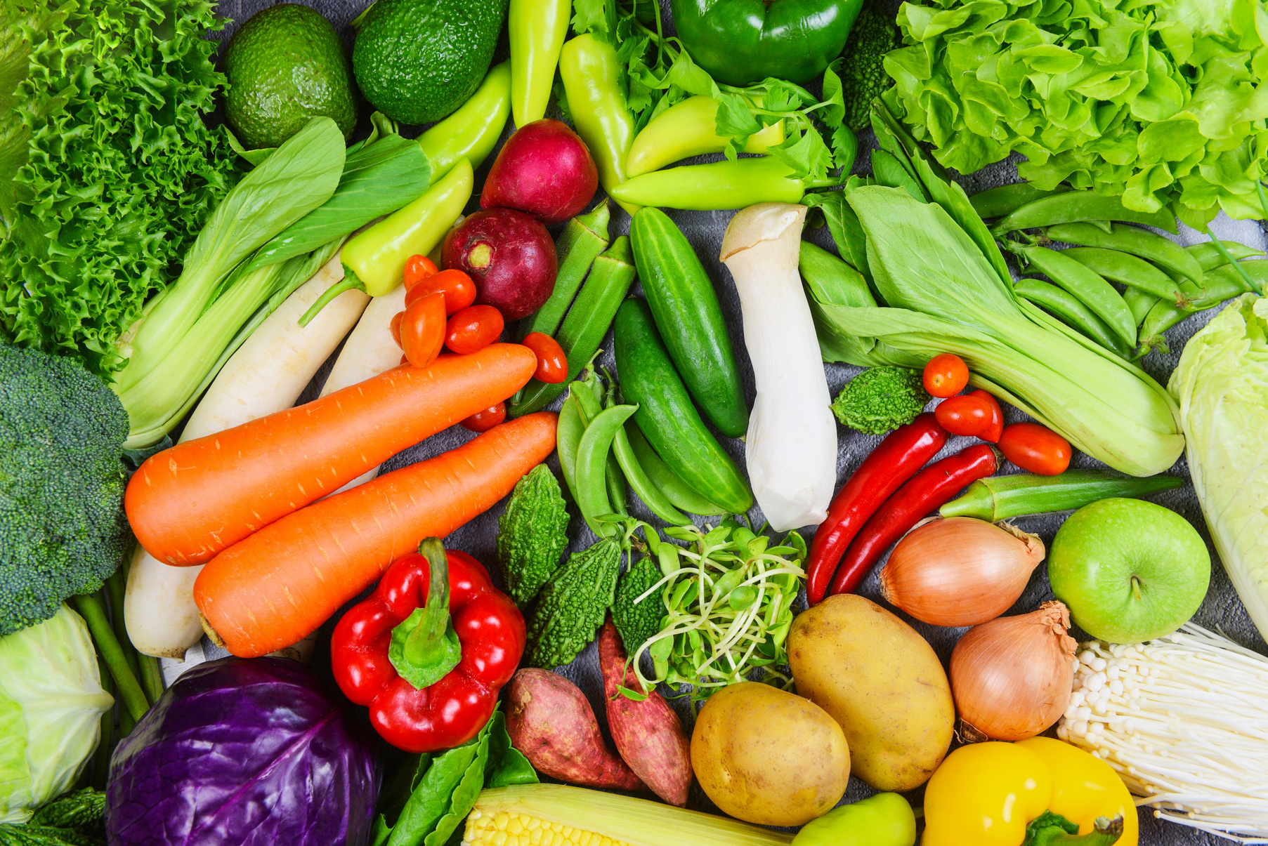 Mixed Fresh Vegetable and Fruit Produce